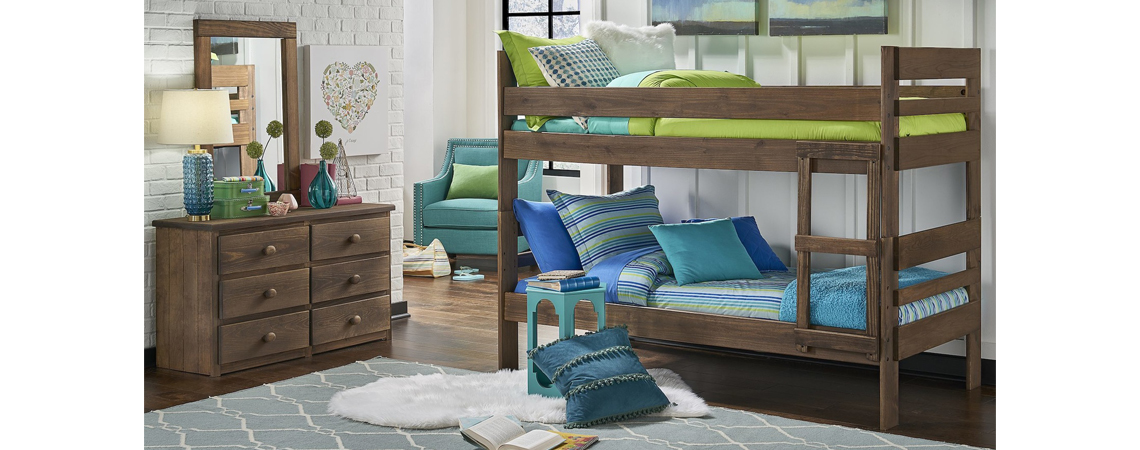 Furniture Youth Bedroom Sets Home, Simply Bunk Beds Mossy Oaks