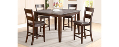 Awf Imports - Blue Stone Dining Pub Table & 4 Chairs