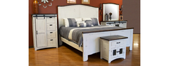 AWF Imports - King Bed Mesh Nero White/Rodeo