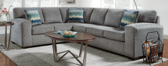 Affordable Furniture Manufacturing - Siverton Pewter Stationary Sectional