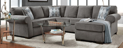 Affordable Furniture Manufacturing - Charisma Smoke Stationary Sectional
