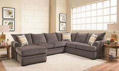 American Furniture Manufacturing - Perth Smoke Stationary Sectional