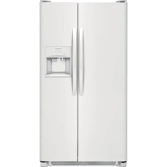 Frigidaire - 22.1 Cu Ft. Side by Side, Ice & Water, White