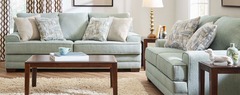 Lane Home Furnishings - Annabelle Spa Stationary Sofa and Loveseat Set