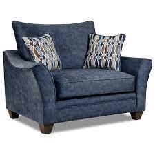 American Furniture Manufacturing - Athena Navy Chair 1-2