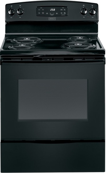 Crosley - 30" Black, Electric,Self Clean, XL Clearglass oven