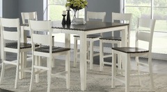 AWF Imports - Two-tone Pub Table and 6 Chairs	