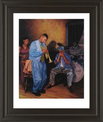 Classy Art - Jazz Trumpet 22" x 26" Framed Print