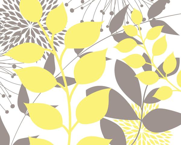 Classy Art - Succulent Foliage Floral Yellow by Tamara Robinson