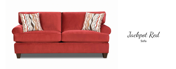 Corinthian - Jackpot Red Sofa