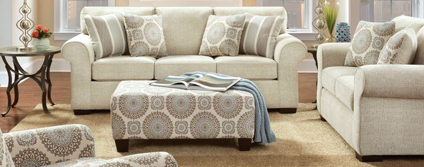 Affordable Furniture Manufacturing - Charisma Linen Stationary Sofa and Loveseat