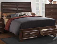 Awf Imports - Walnut Queen Bed